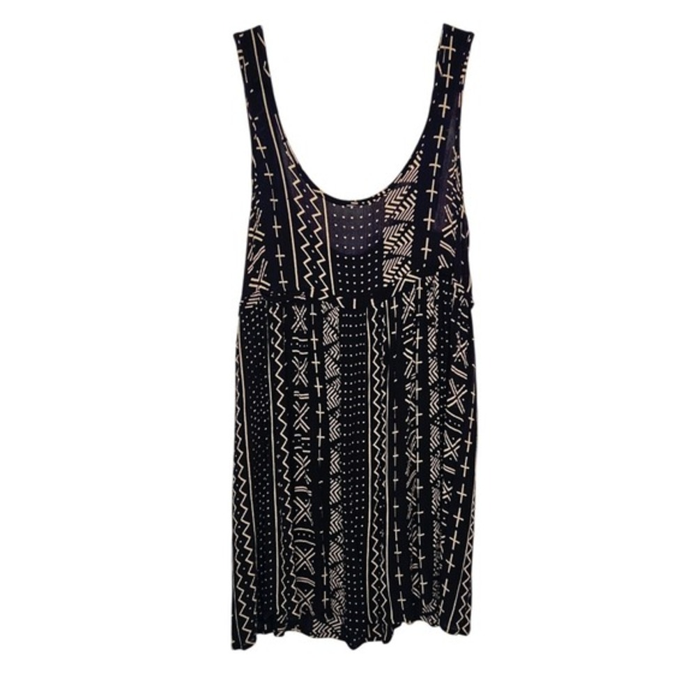Ecote Urban Outfitters Boho Rayon Babydoll‎ Dress Small Southwestern Print Dress